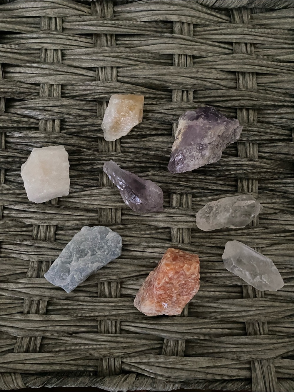 Natural Mixed Tumbled Crystal Set - Assorted Colors